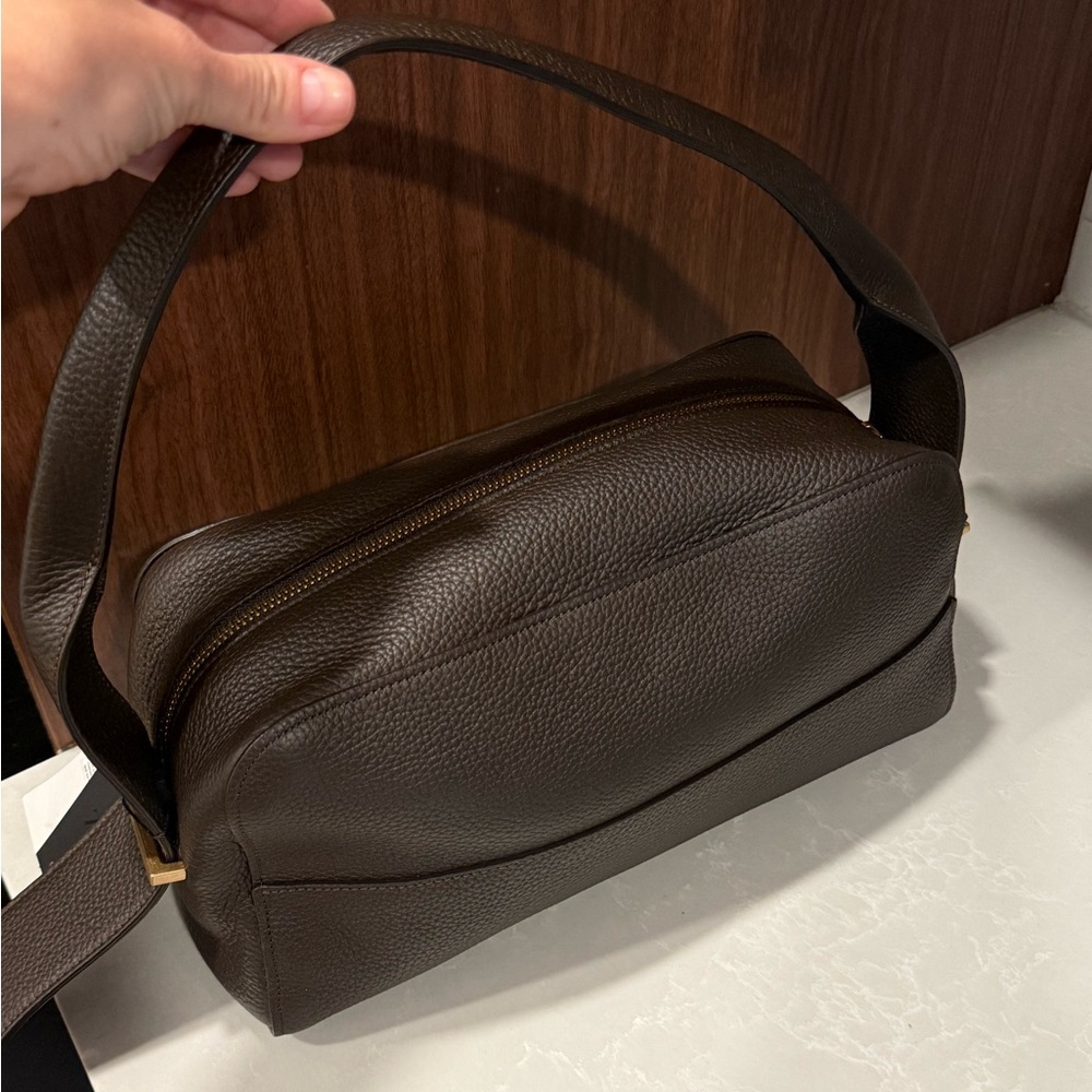 Zara leather shoulder bag